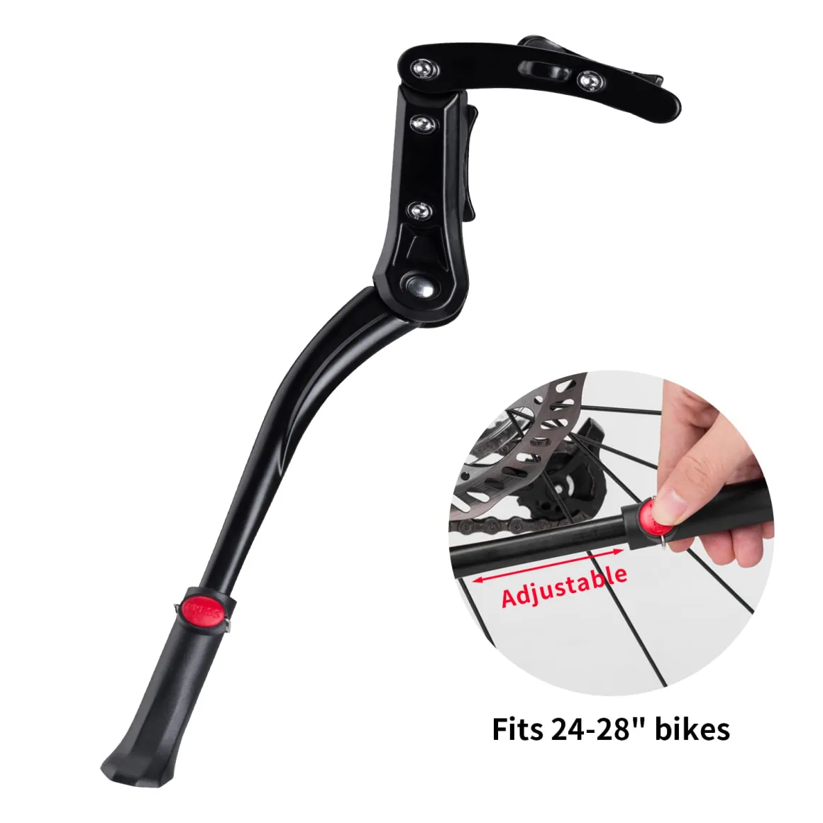 Heavy-Duty Side Kickstand for 24"-28" Mountain Bikes
