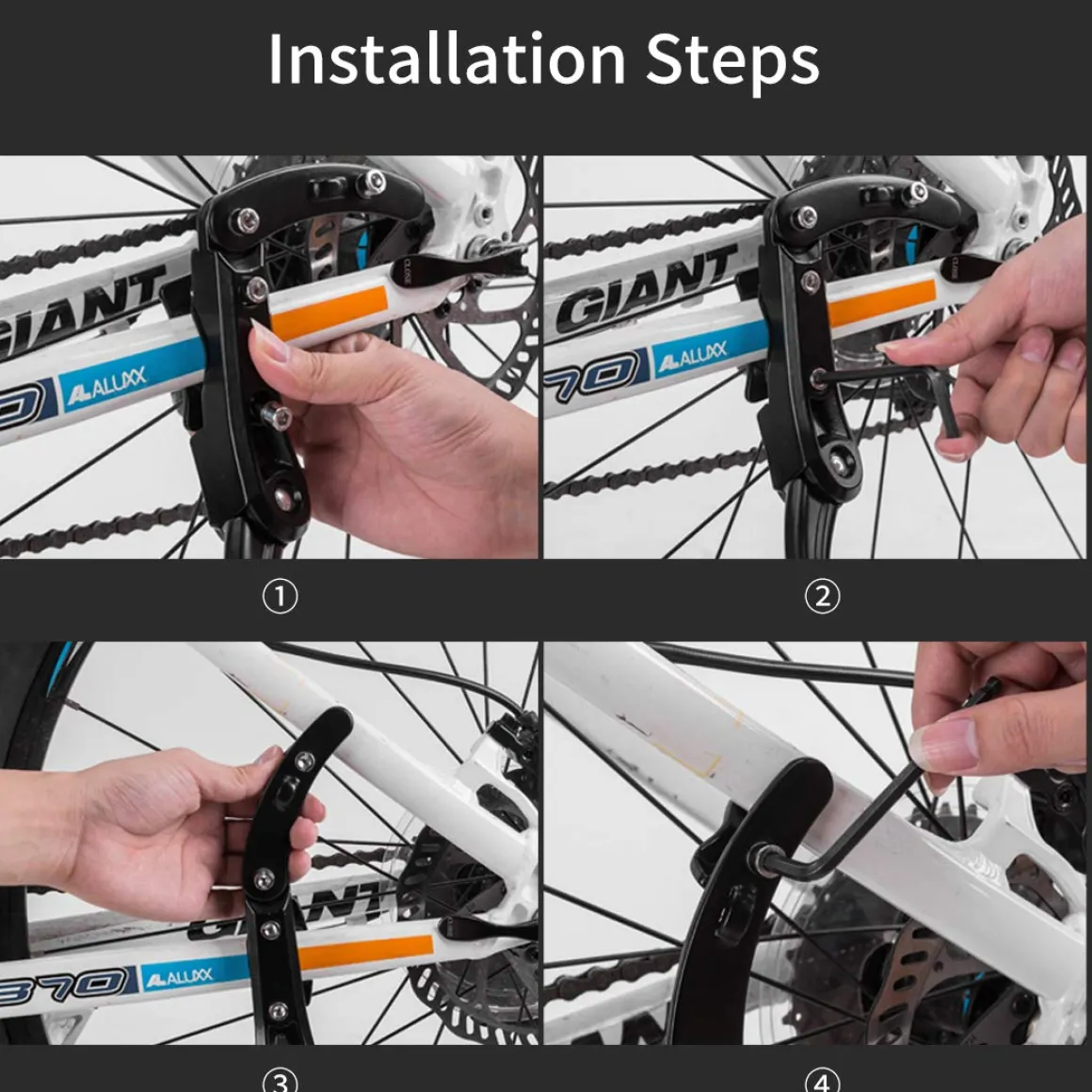 Heavy-Duty Side Kickstand for 24"-28" Mountain Bikes