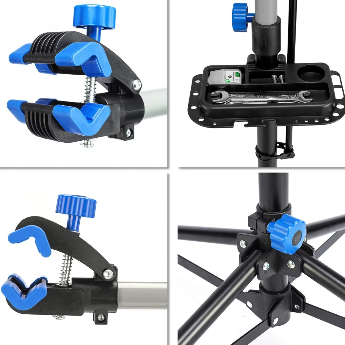 Height-Adjustable Bike Repair Stand for Home Maintenance