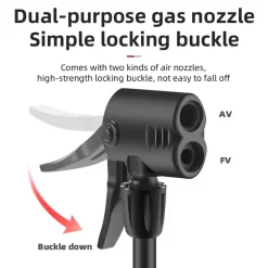 High-Pressure Aluminum Bike Foot Pump