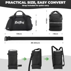3-in-1 Bike Pannier Bag 10.5L Rear Rack Bag Backpack