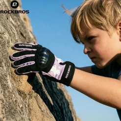 Kids Full Finger Gloves with Hard Shell Protection