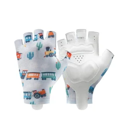 Kids Half Finger Cycling Gloves Non Slip