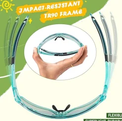 Kids Sports Glasses for Ages 8–14
