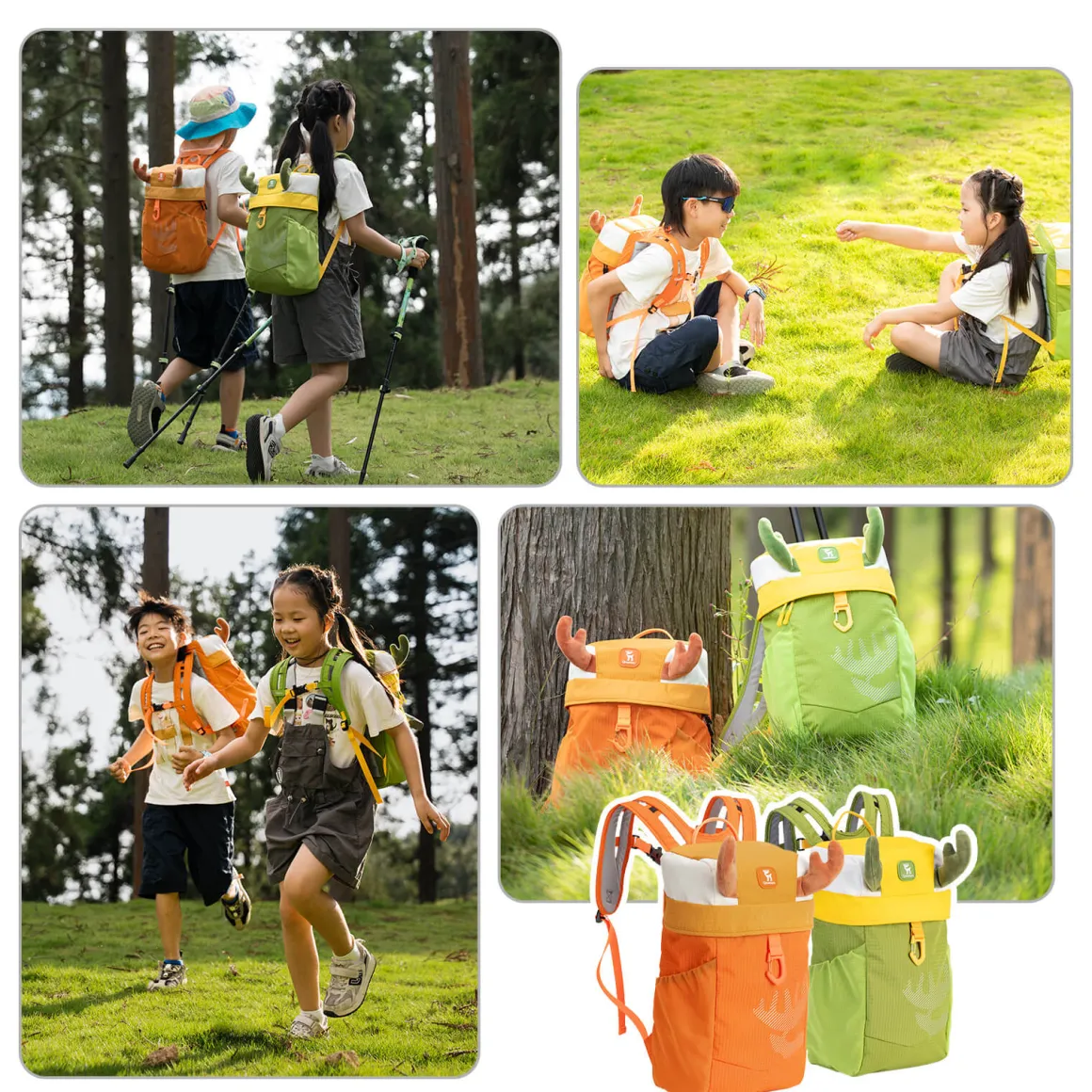 Kids Water-Repellent Hiking Backpack 8L