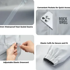 Long Raincoat Waterproof Poncho Jackets