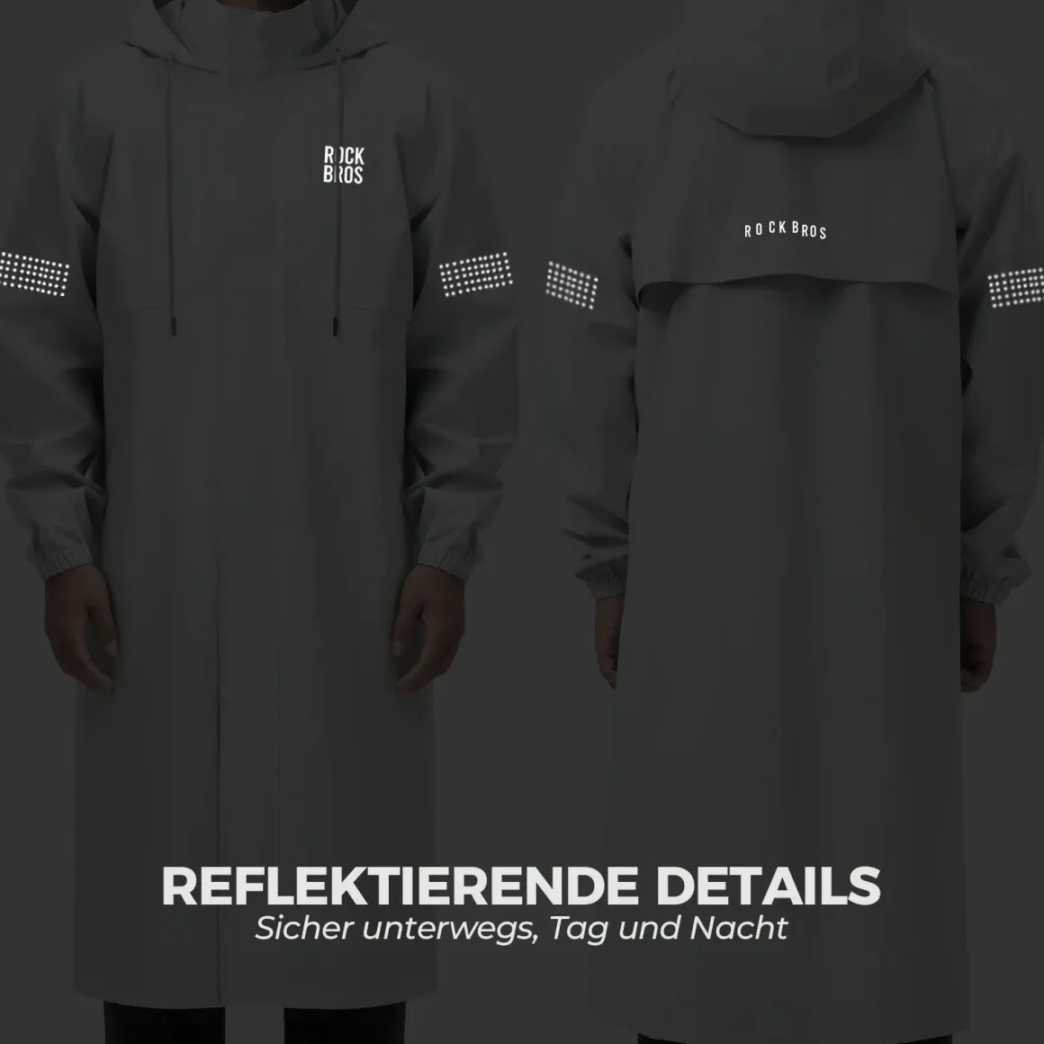 Long Raincoat Waterproof Poncho Jackets