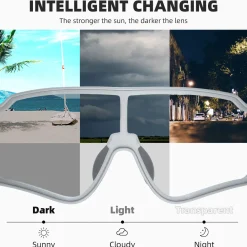 Low Wind Resistance Photochromic Sunglasses