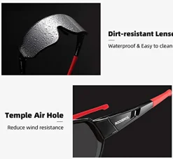 Low Wind Resistance Photochromic Sunglasses