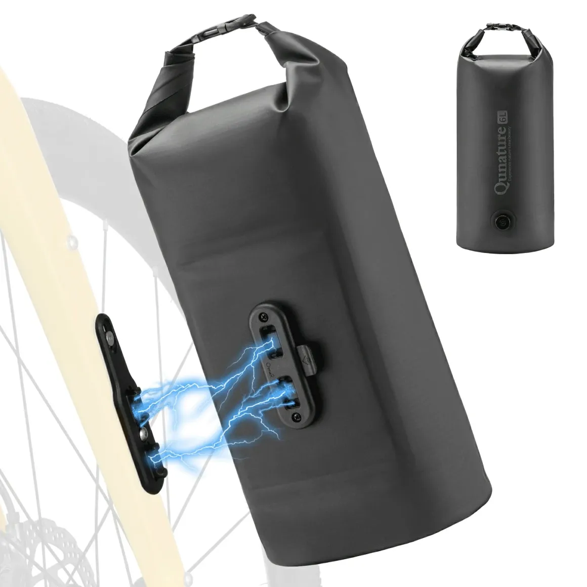 Magnetic 100% Waterproof Fork Bag Dry Bag 6L