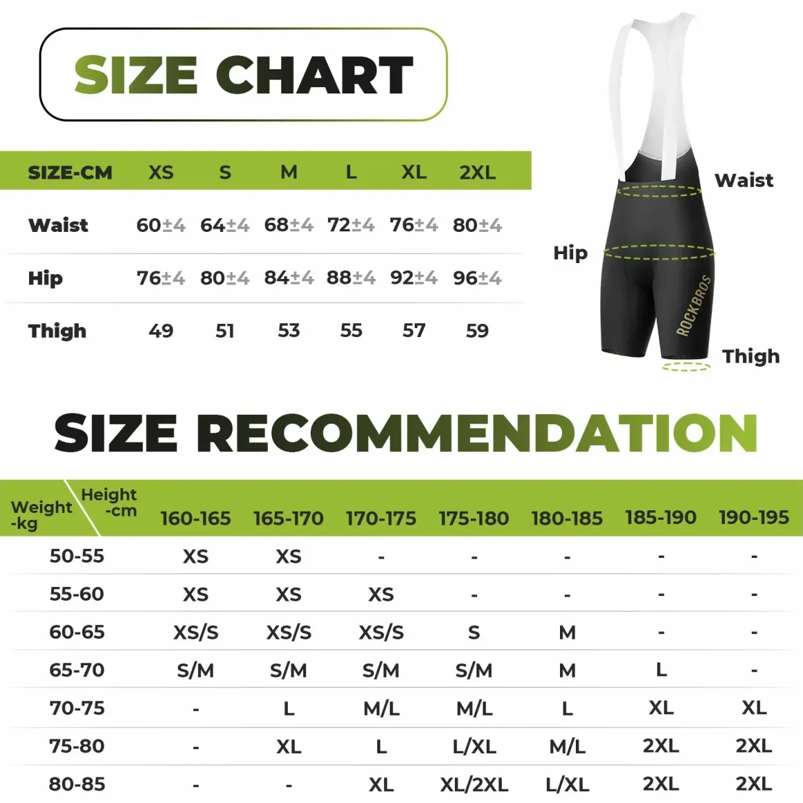 Men’s Cycling Bib Shorts for 77–104°F - YDDK013