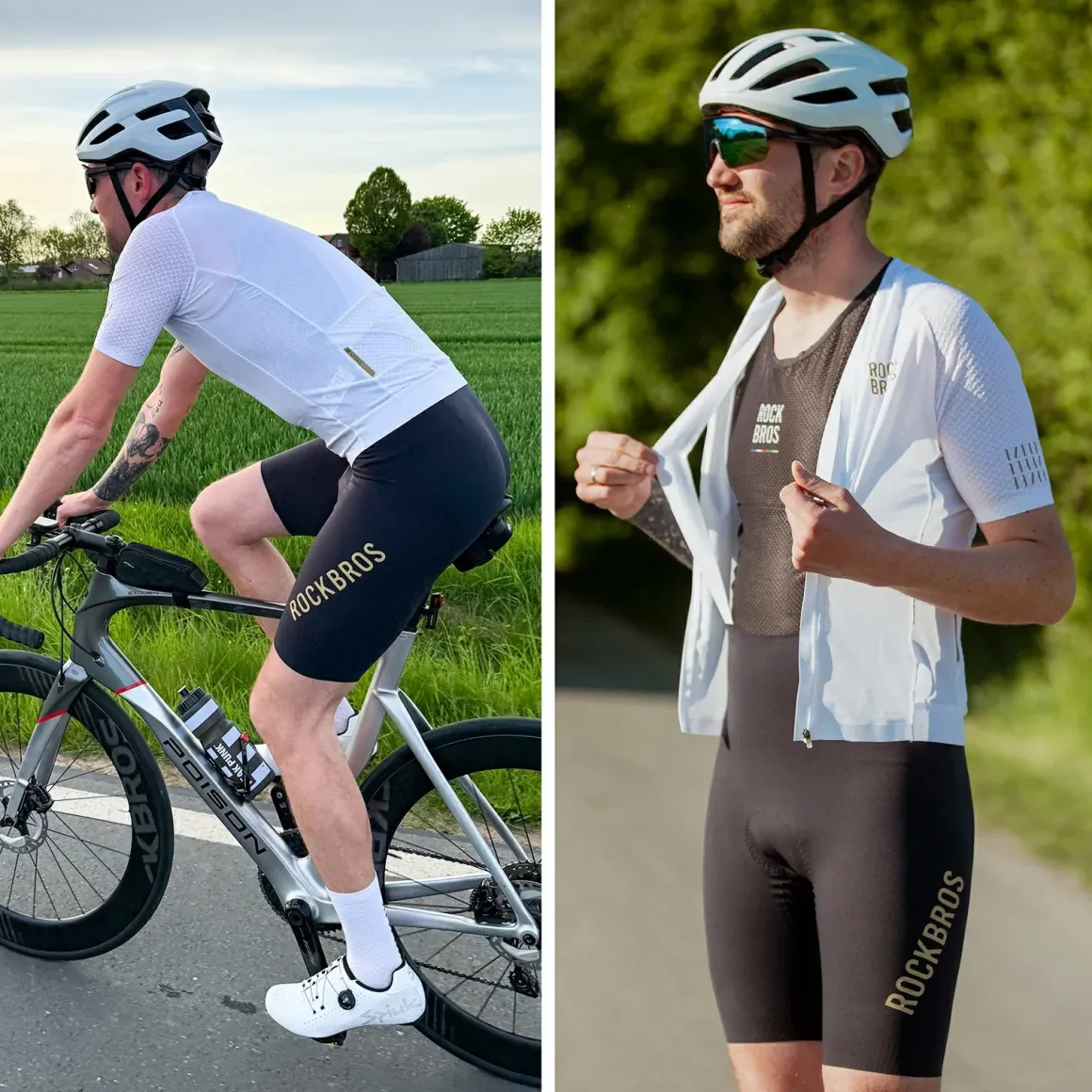 Men’s Cycling Bib Shorts for 77–104°F - YDDK013