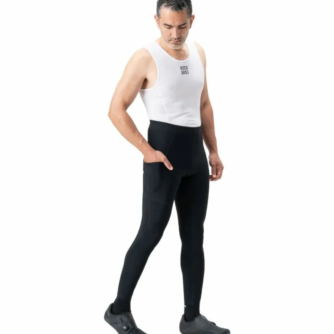 Men‘s Cycling Fleece Tights-Wright for 43–65°F