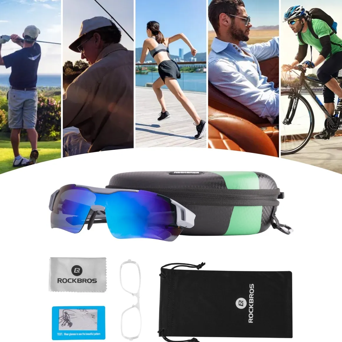 Men's Polarized Sunglasses for Road & Mountain Biking