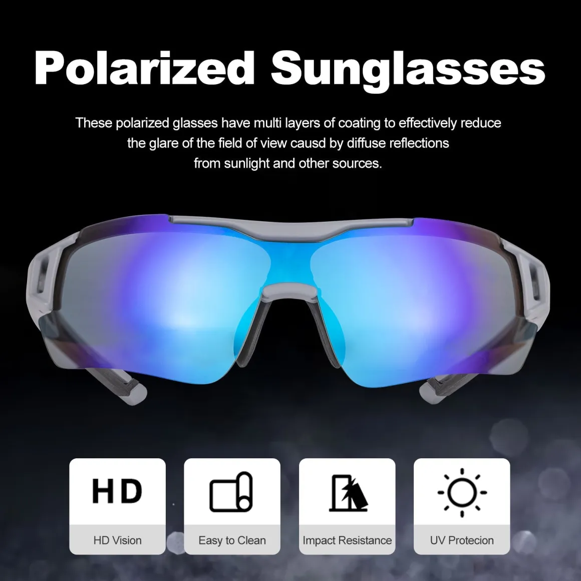 Men's Polarized Sunglasses for Road & Mountain Biking