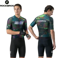 Men's Short Sleeve Cycling Jersey Reflective Quick-Dry Breathable