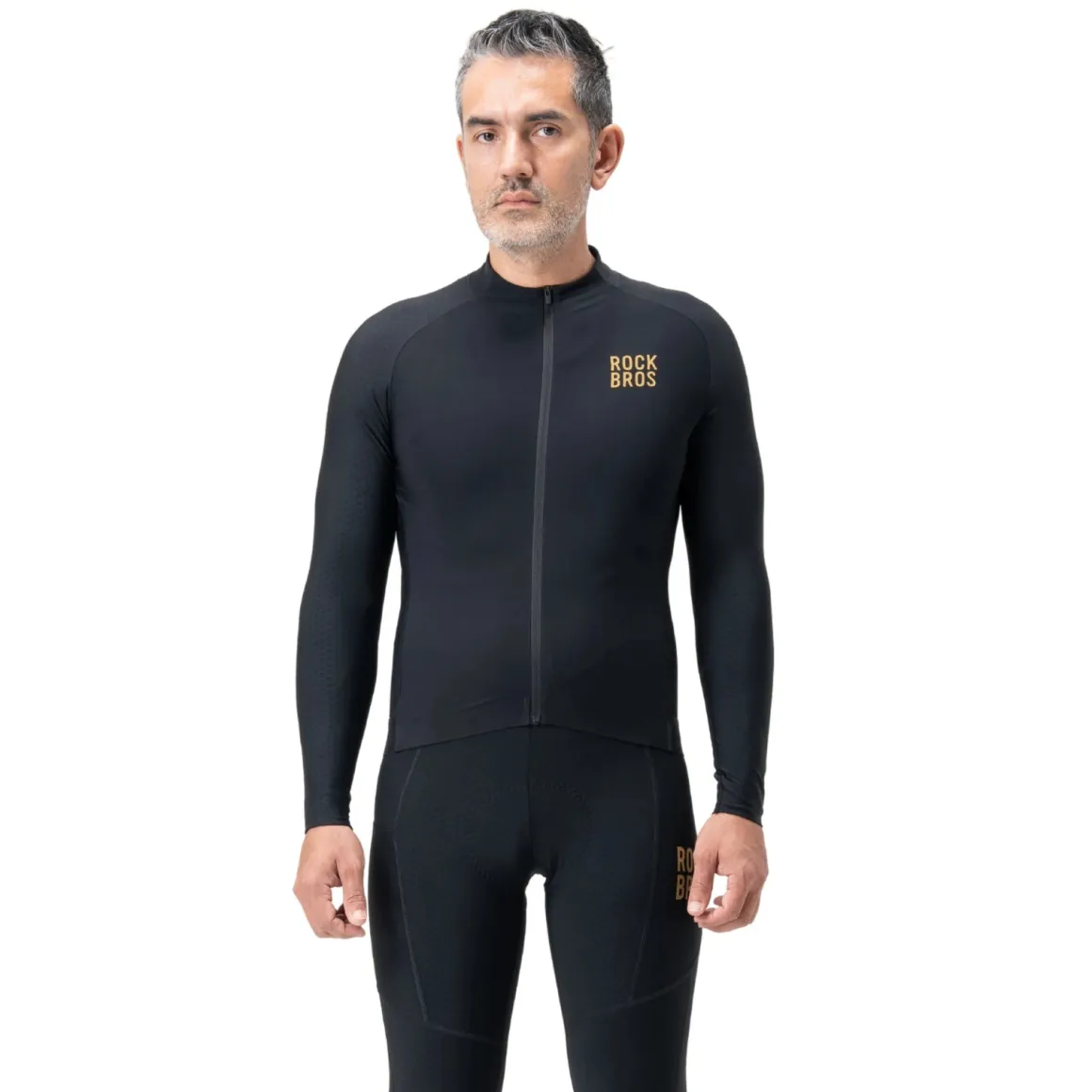 Men's Thermal Cycling Jersey for 43–64°F | Fleece Lined | Diamond