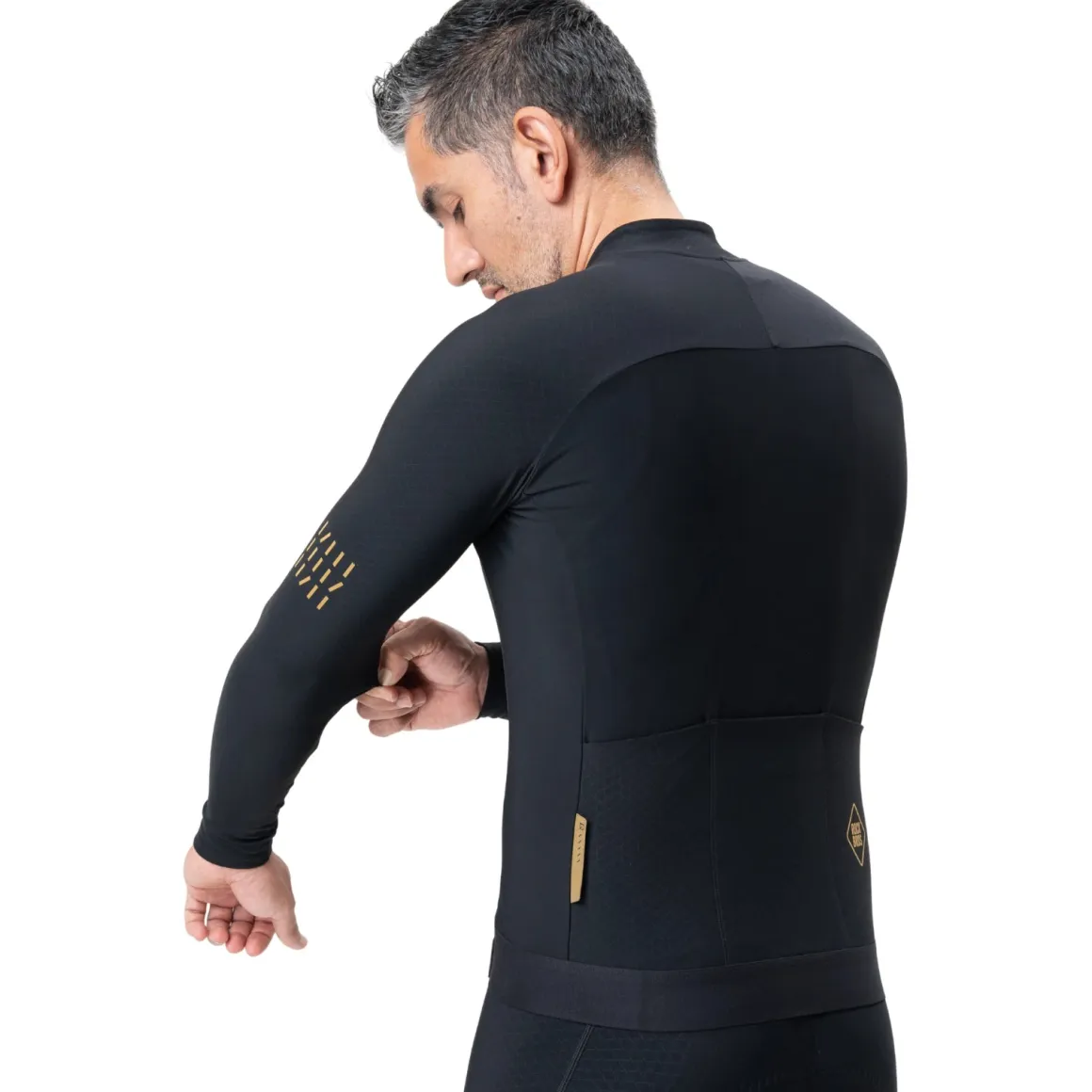 Men's Thermal Cycling Jersey for 43–64°F | Fleece Lined | Diamond
