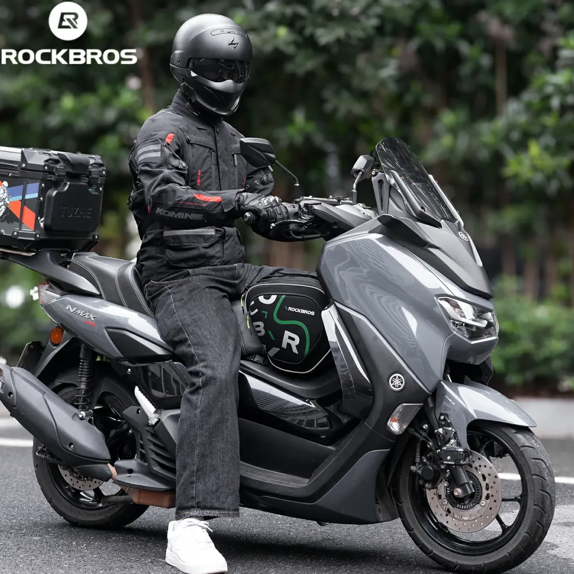 Motorcycle Tank Bag Helmet Bag 12L With Rain Cover