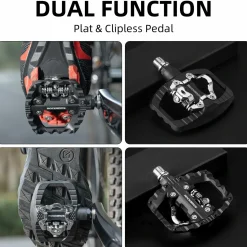 Mountain Bike Pedals Platform clipless pedal Compatible with SPD