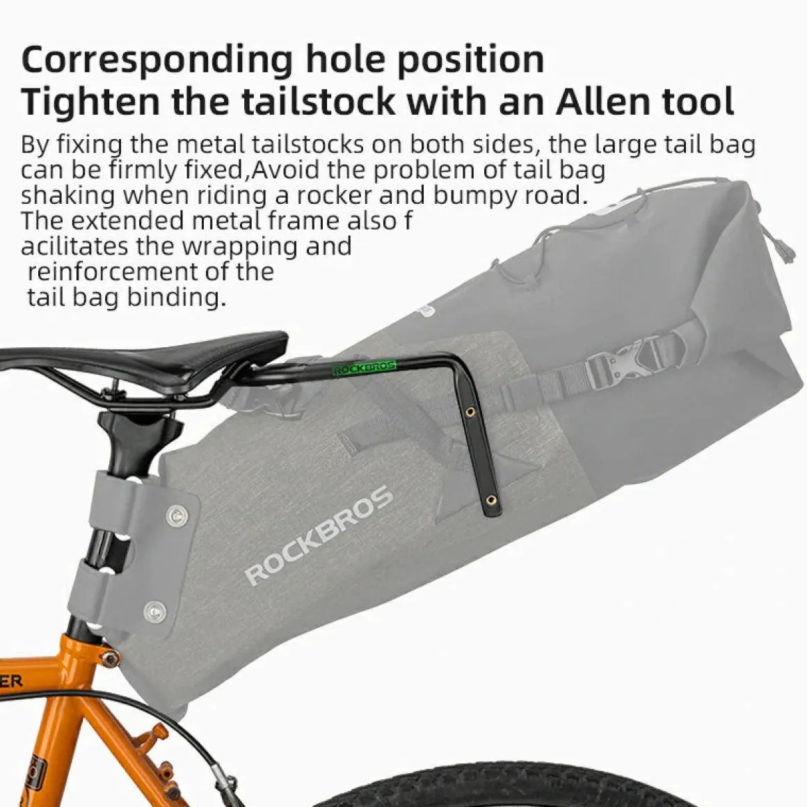 Multifunction Saddle Rail Rear Rack