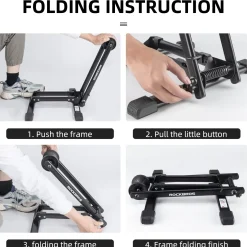 One-Second Foldable Push-In Bike Stand for 20