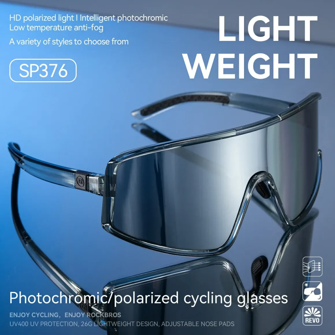Photochromic Polarized Sports Sunglasses