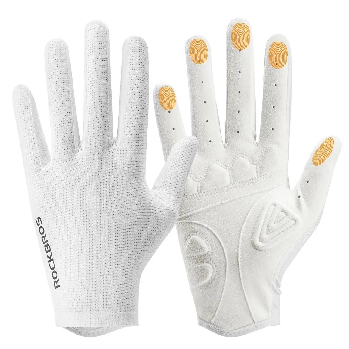 Plain Full-Finger Cycling Gloves