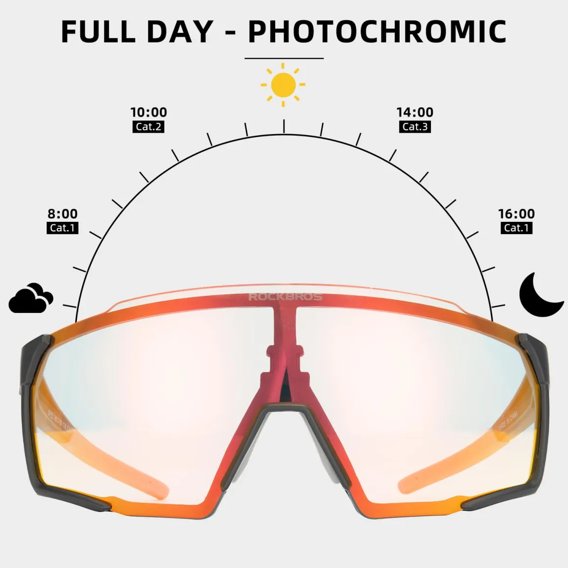 Polarised Full-Lens Sunglasses for Outdoor Sports