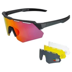 Polarized Cycling Glasses with 4 Interchangeable Lenses