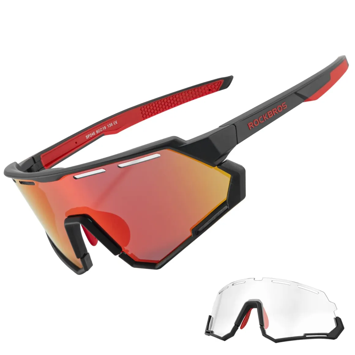 Polarized Photochromic Cycling Goggles (2-Lens Kit)