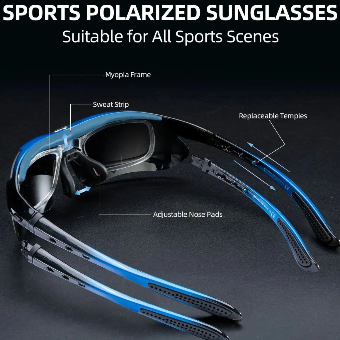 Polarized Sports Sunglasses for Cycling