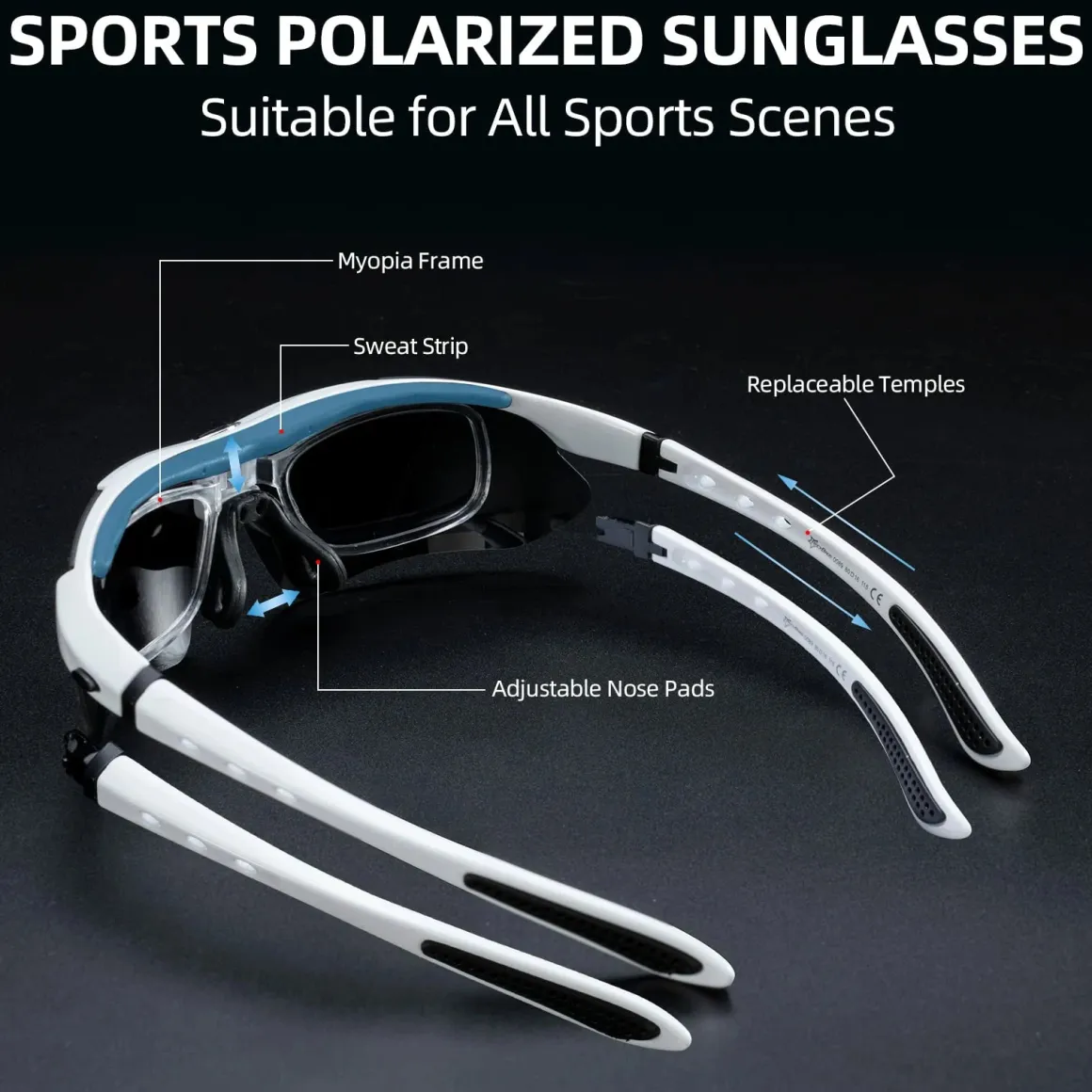 Polarized Sports Sunglasses for Cycling