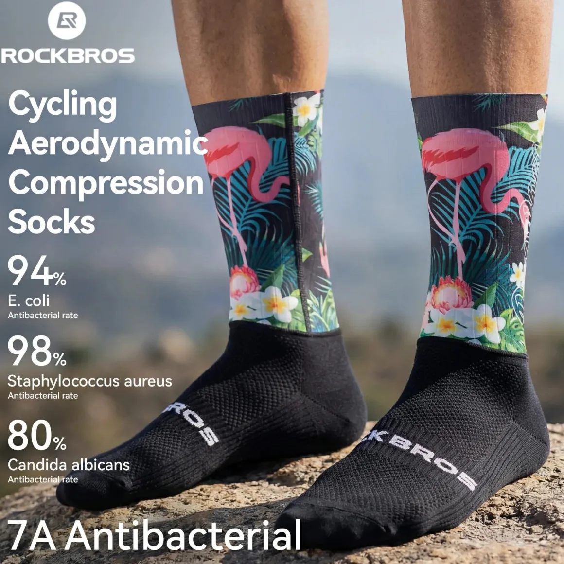 Professional Cycling Compression Socks Breathable