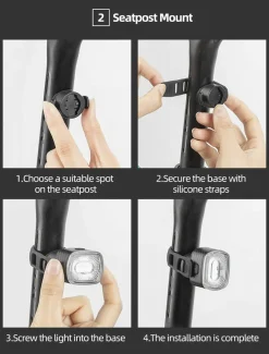 Q4 Tail Light Brake sensor USB with 7 Lighting Colors