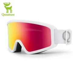 Qunature Anti-Fog Cylindrical Ski Goggles Double-Layer Lenses UV400 Protection