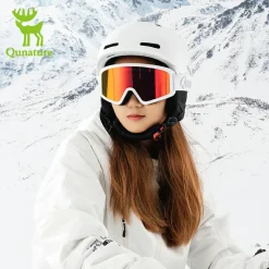 Qunature Anti-Fog Cylindrical Ski Goggles Double-Layer Lenses UV400 Protection