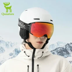 Qunature Anti-Fog Ski Goggles UV400 Protection Double-Layer Lenses for Clear View