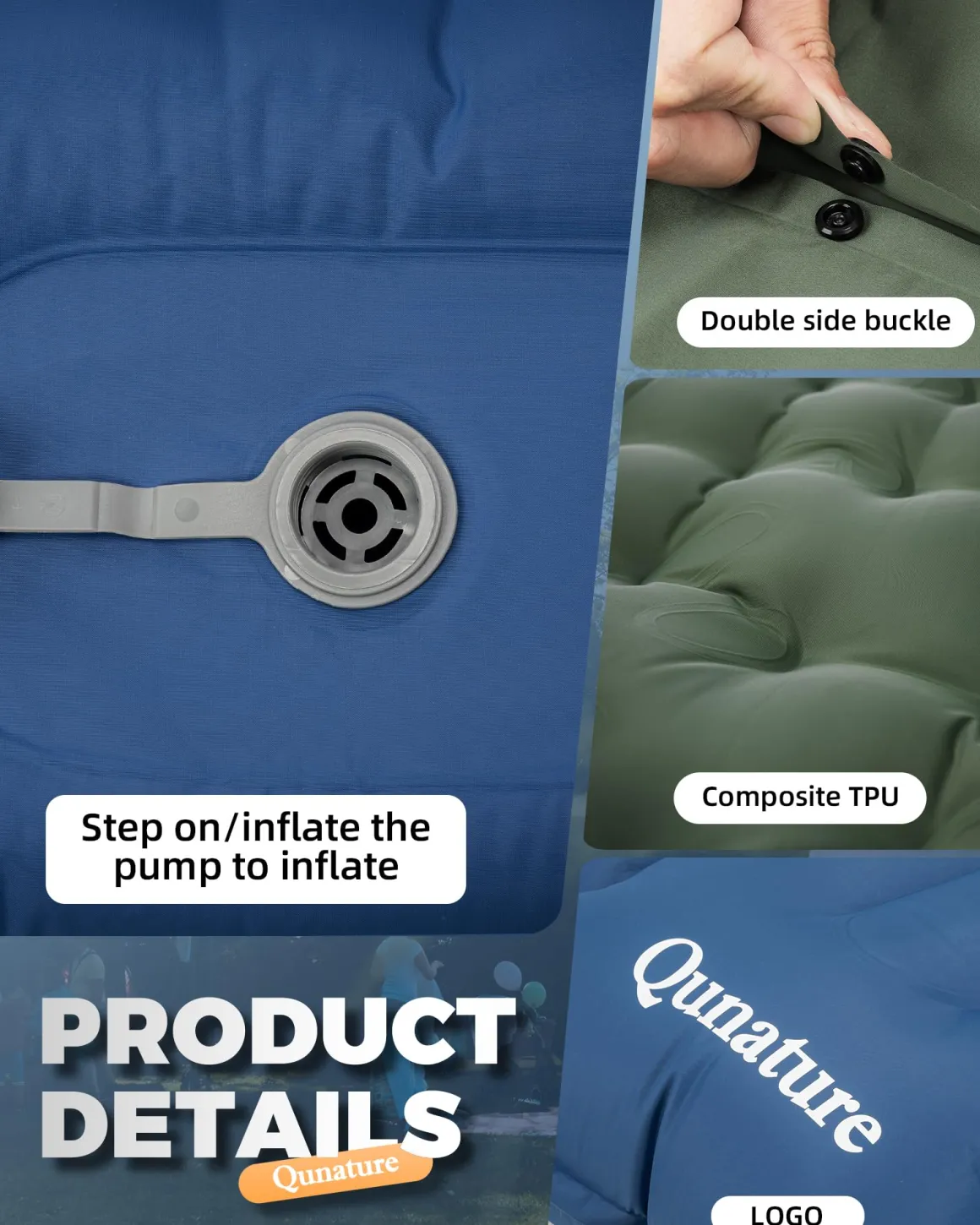 Qunature Camping Mattress Sleeping Pad for Outdoor Camping Ultra-light