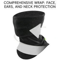 Qunature Double Fleece Warmth Face Neck Integrated Ultra-Comfort