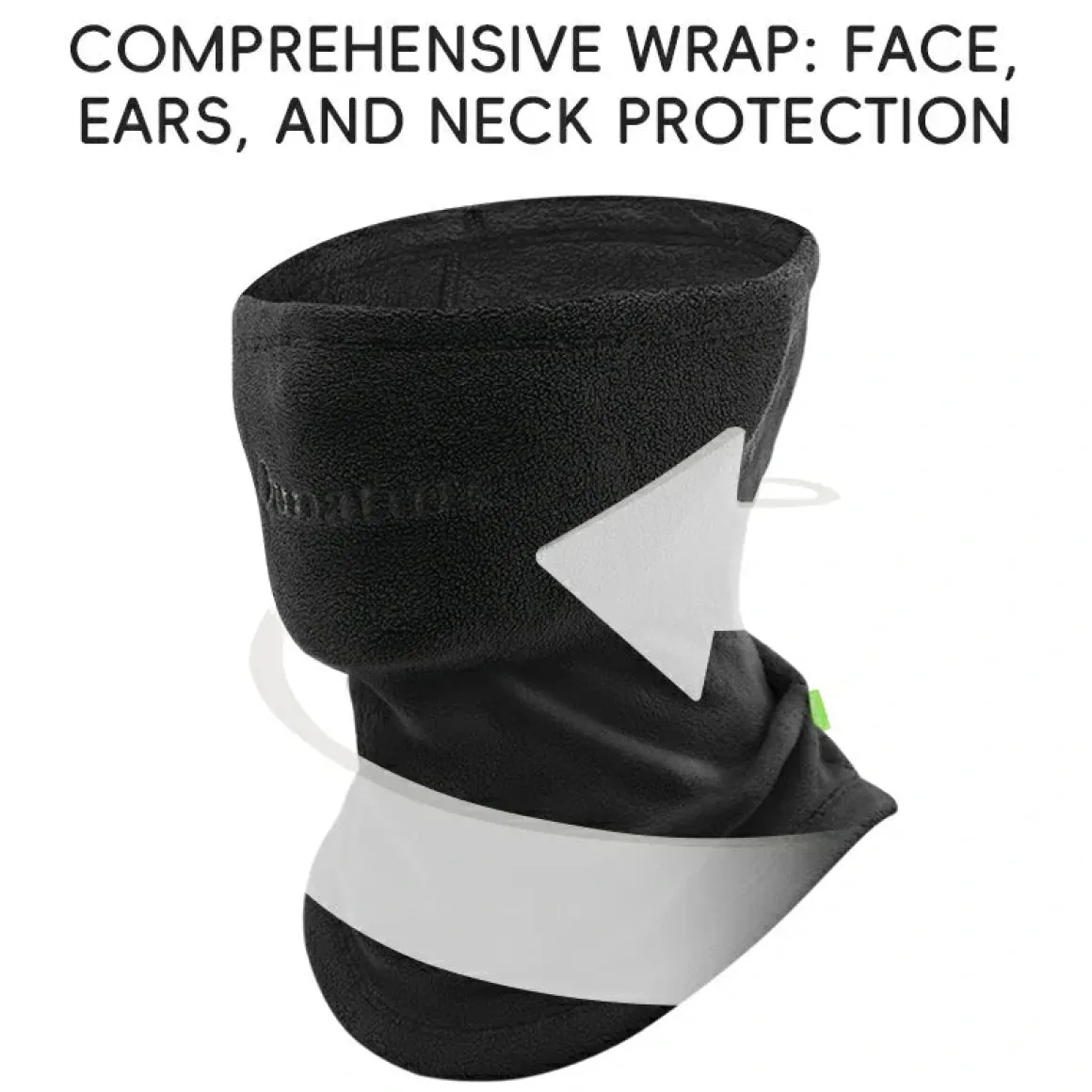 Qunature Double Fleece Warmth Face Neck Integrated Ultra-Comfort