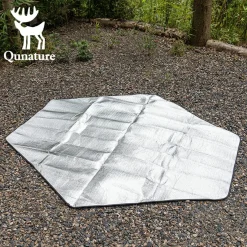 Qunature Double-Sided Aluminum Picnic Tent Mat Waterproof Camping Pad