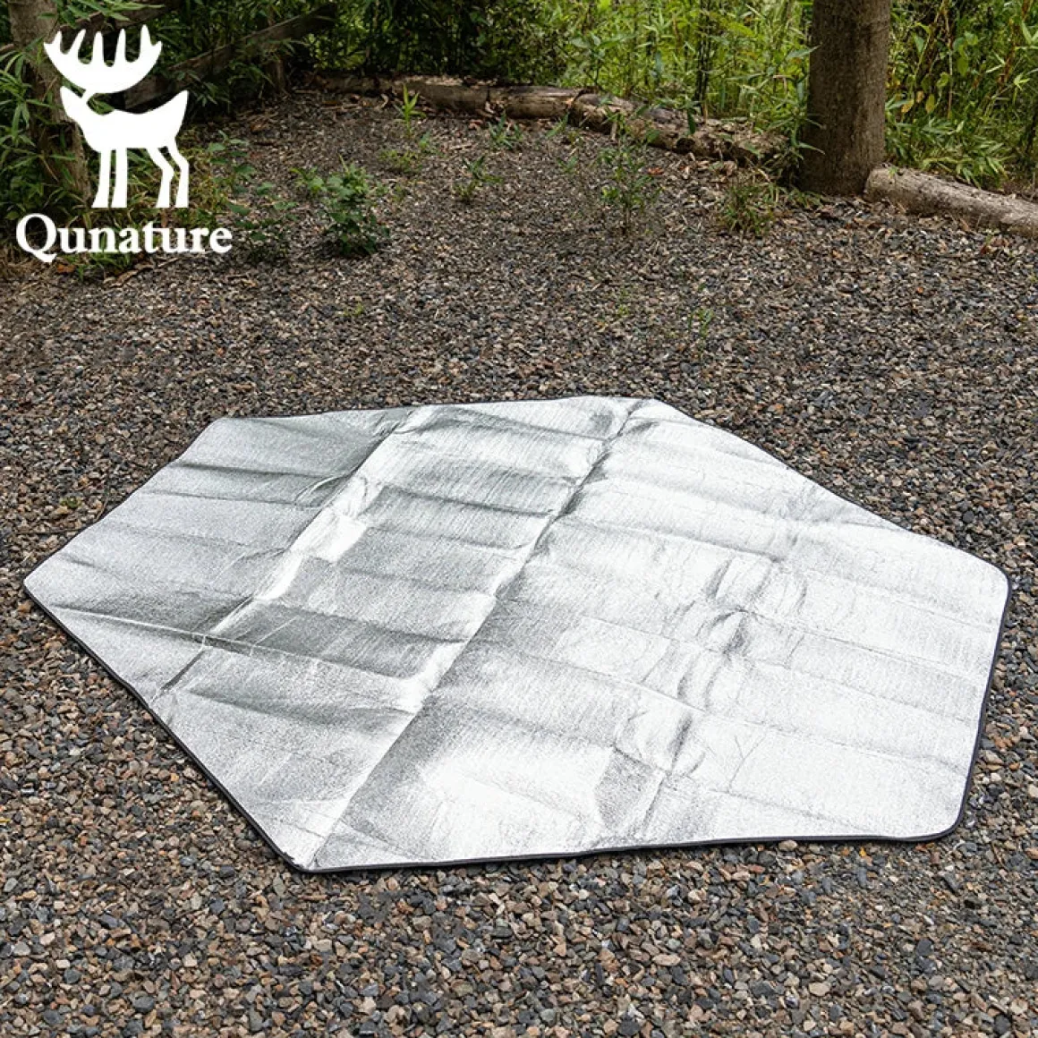 Qunature Double-Sided Aluminum Picnic Tent Mat Waterproof Camping Pad