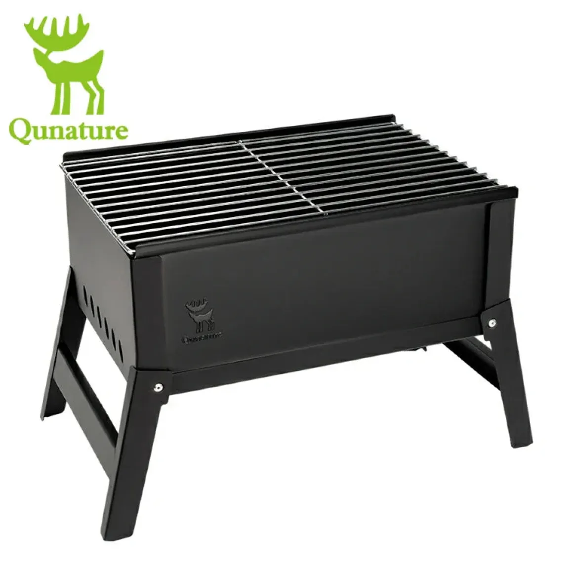 Qunature Foldable BBQ Grill with Durable Chrome-Plated Net and Ventilation