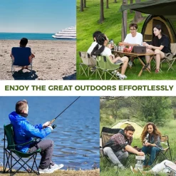 Qunature Folding Carbon Steel Camping Chair - Adult & Kids Sizes