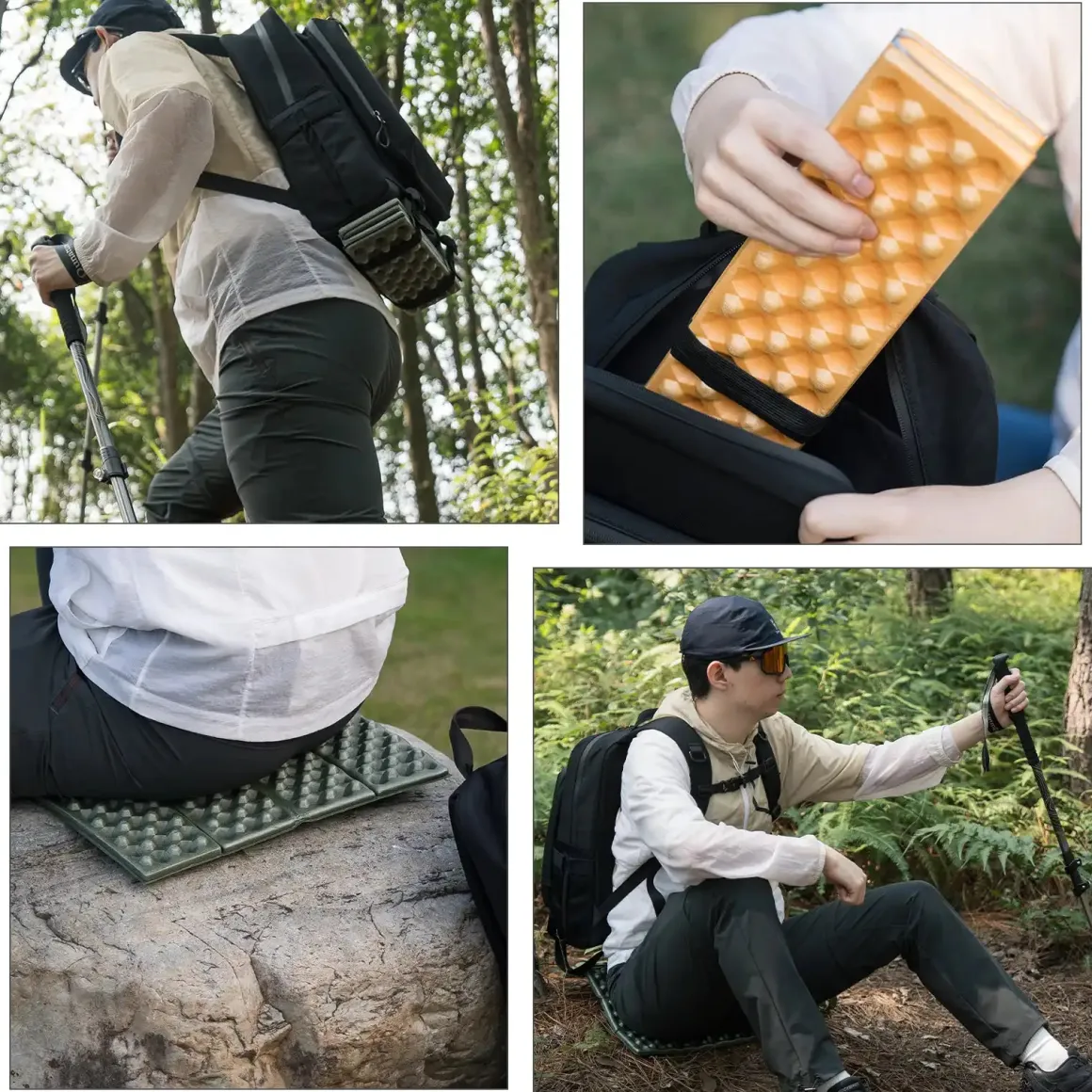 Qunature Folding Seat Pad Mat with Foam