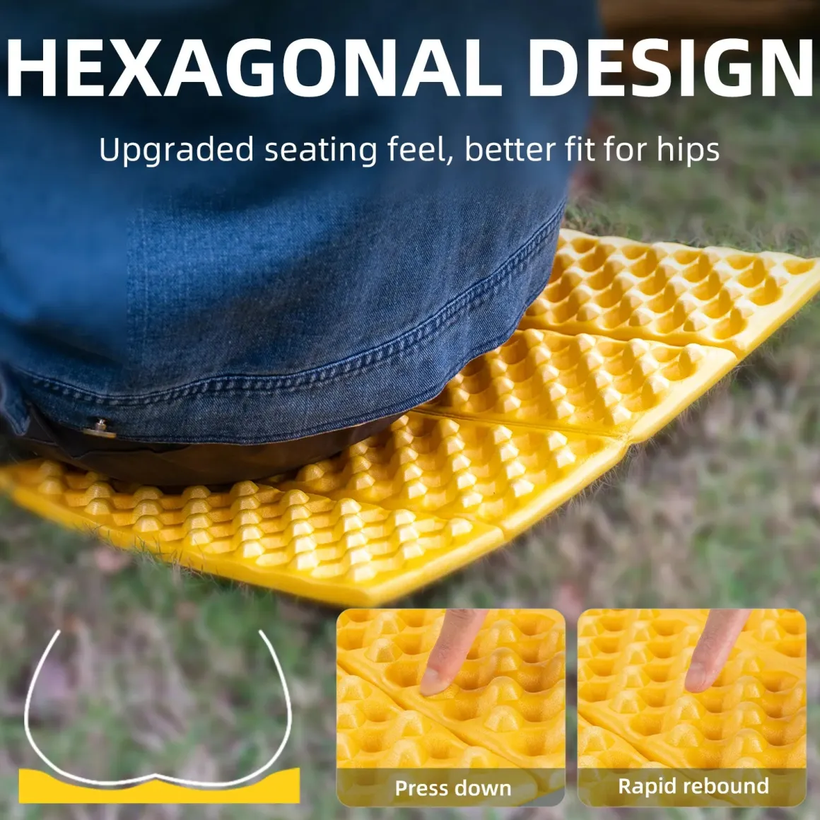 Qunature Folding Seat Pad Mat with Foam