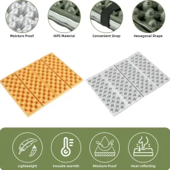 Qunature Folding Seat Pad Mat with Foam