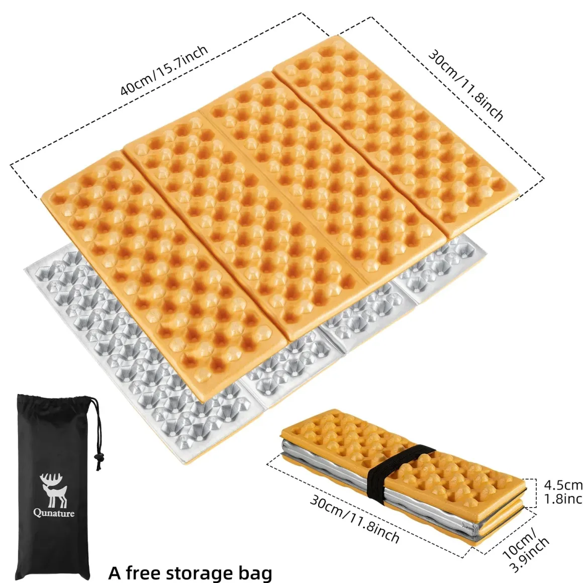 Qunature Folding Seat Pad Mat with Foam