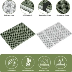 Qunature Folding Seat Pad Mat with Foam